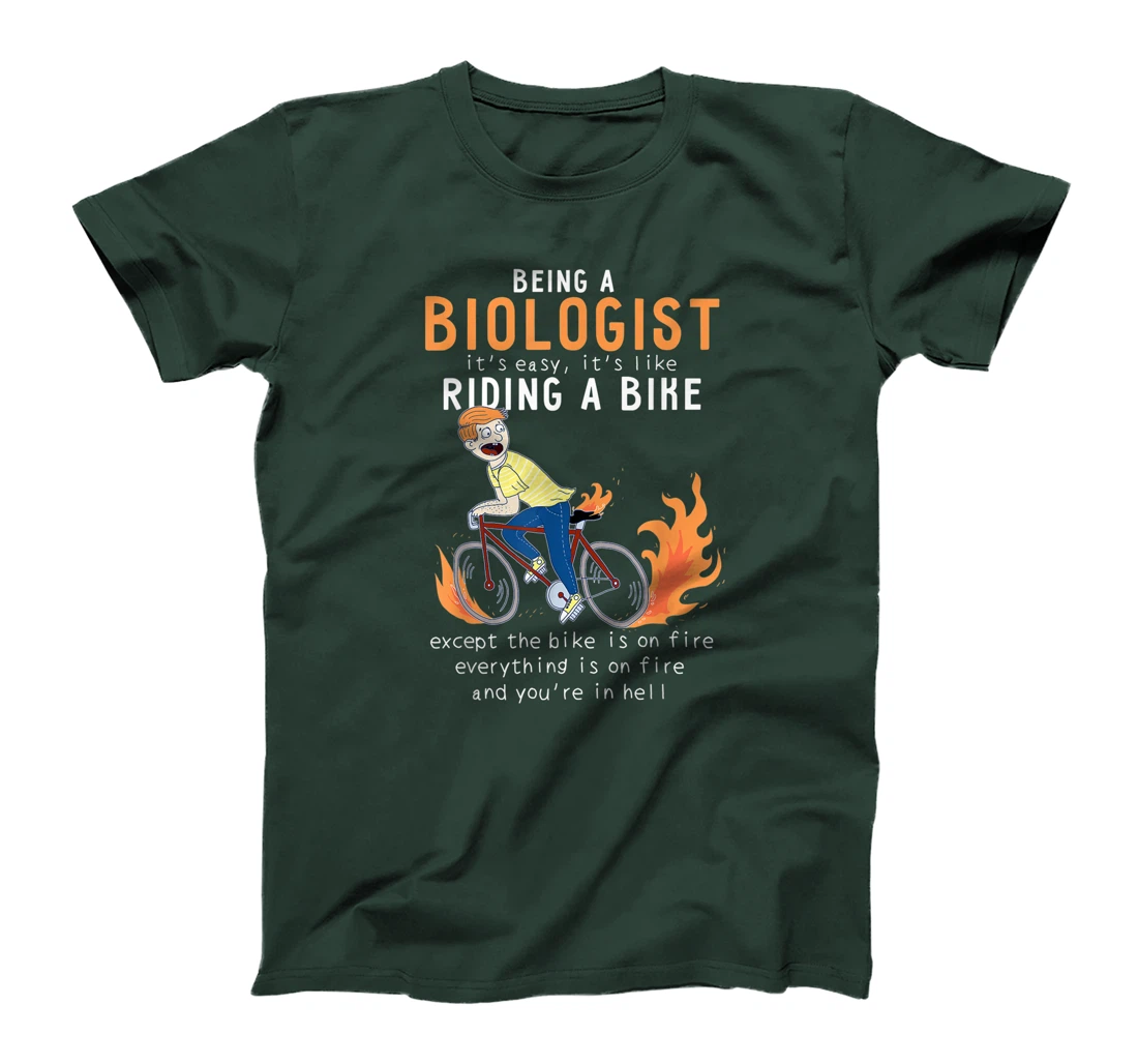 Biologist Like Riding Bike Cyclist Funny T-Shirt, Women T-Shirt