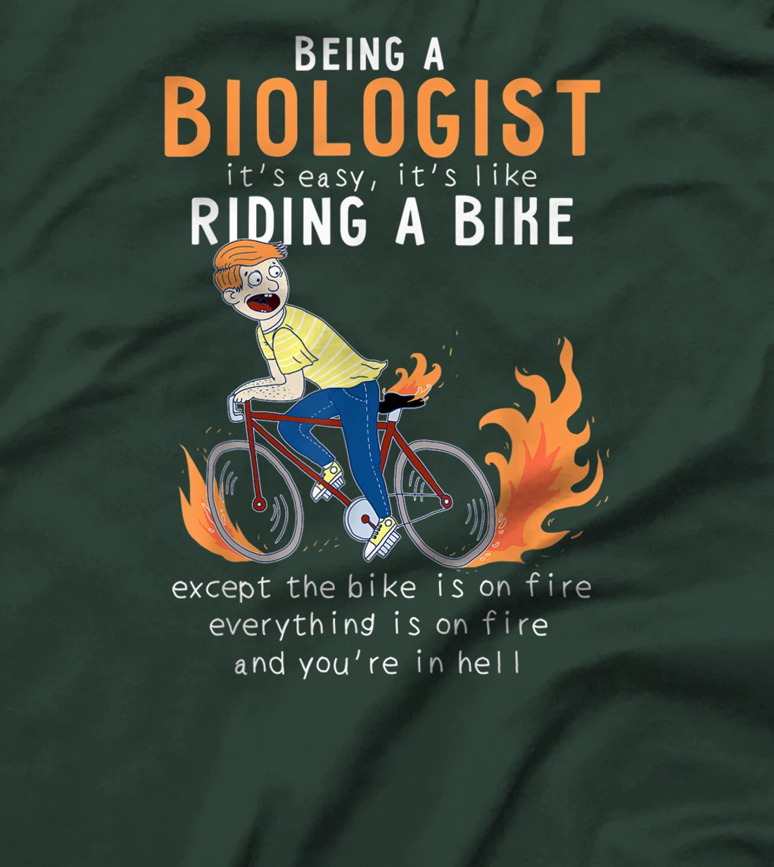 Biologist Like Riding Bike Cyclist Funny T-Shirt, Women T-Shirt