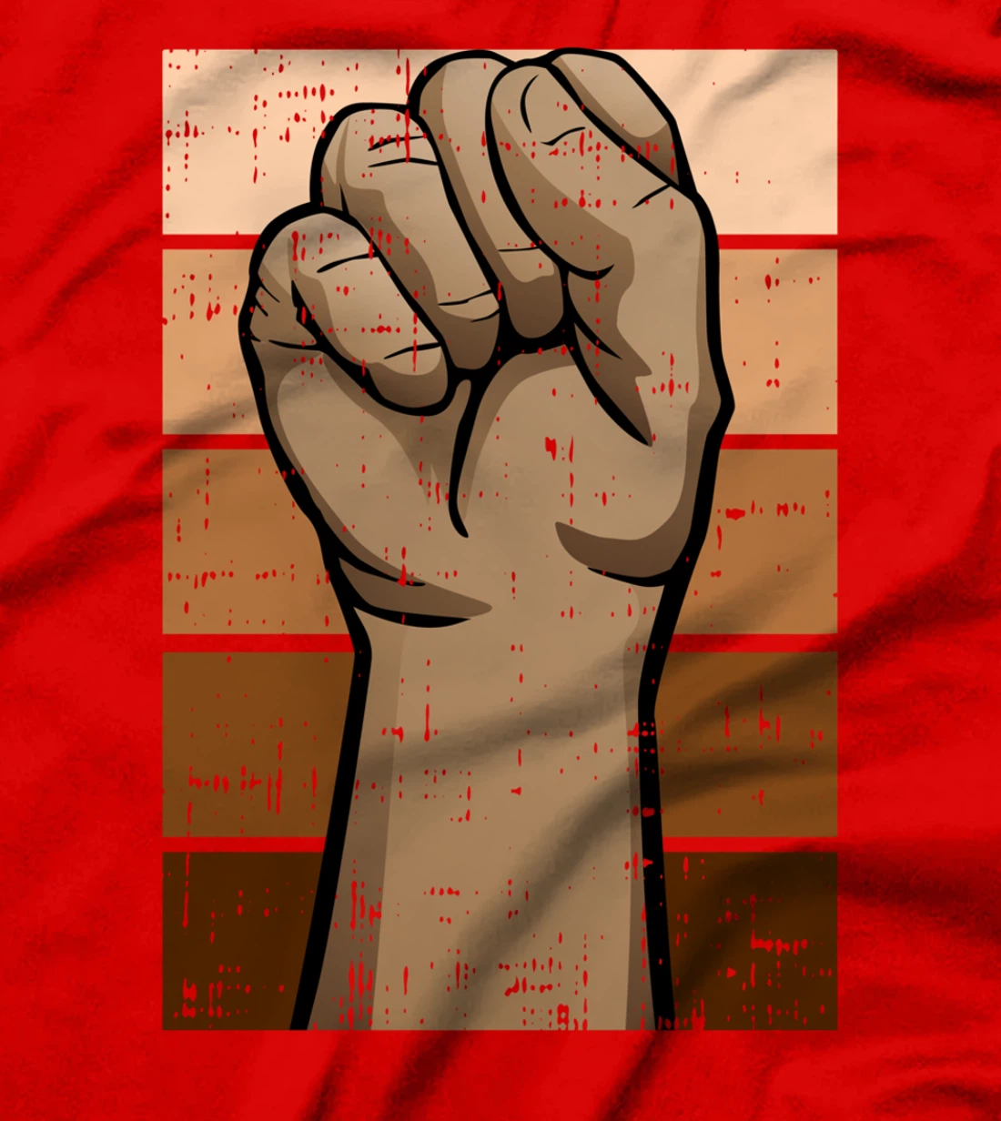 BLM Fist Black History Month Melanin Pride African American T-Shirt