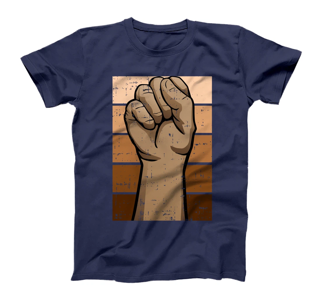 BLM Fist Black History Month Melanin Pride African American T-Shirt