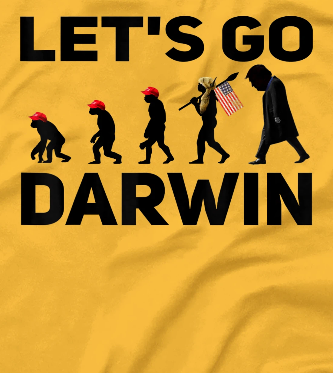 Womens Lets Go Darwin Funny Sarcastic Men Women Devolution T Shirt T-Shirt, Women T-Shirt