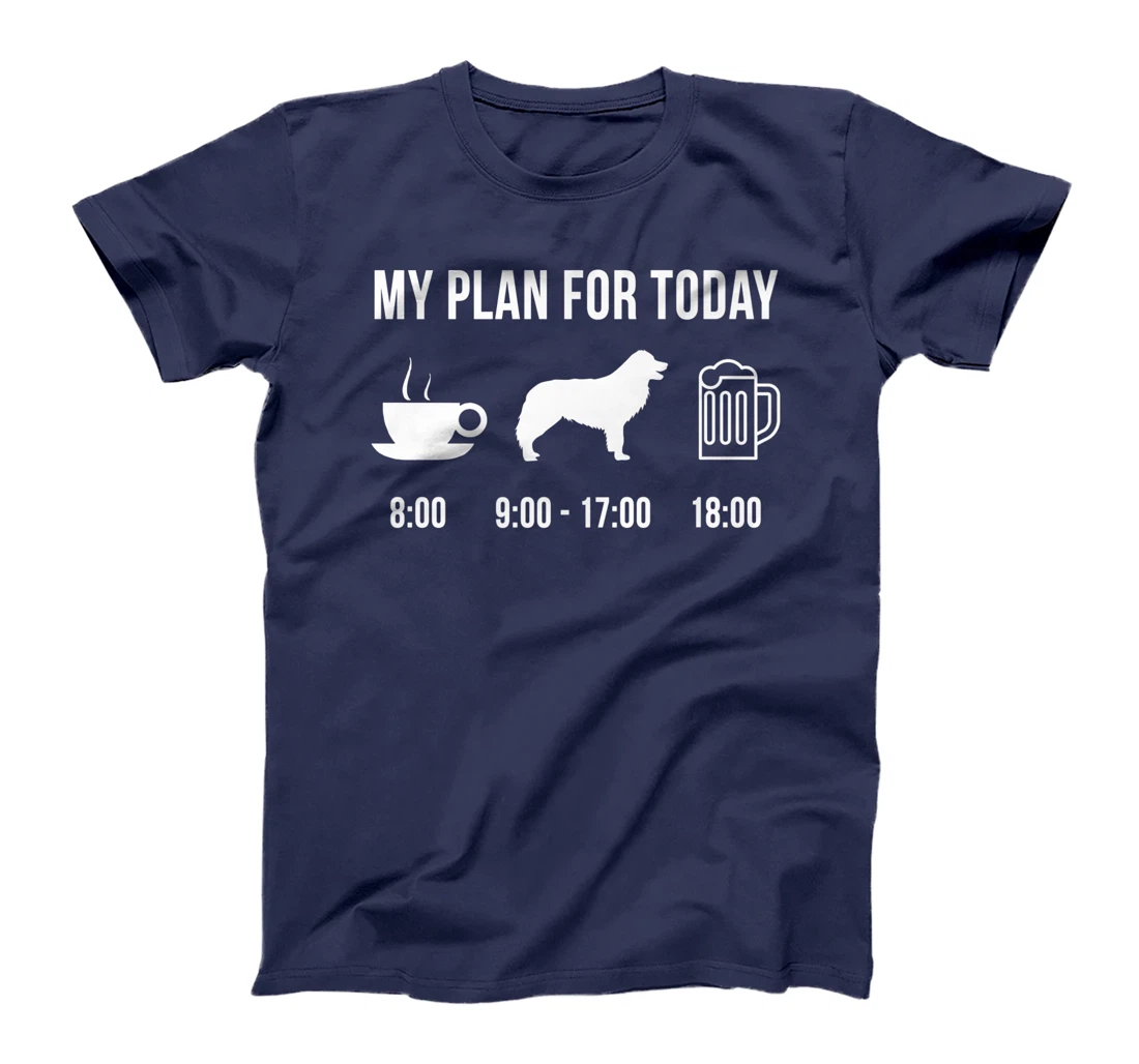 Pet Border Collie Dog Puppy My Plan For Today T-Shirt, Women T-Shirt