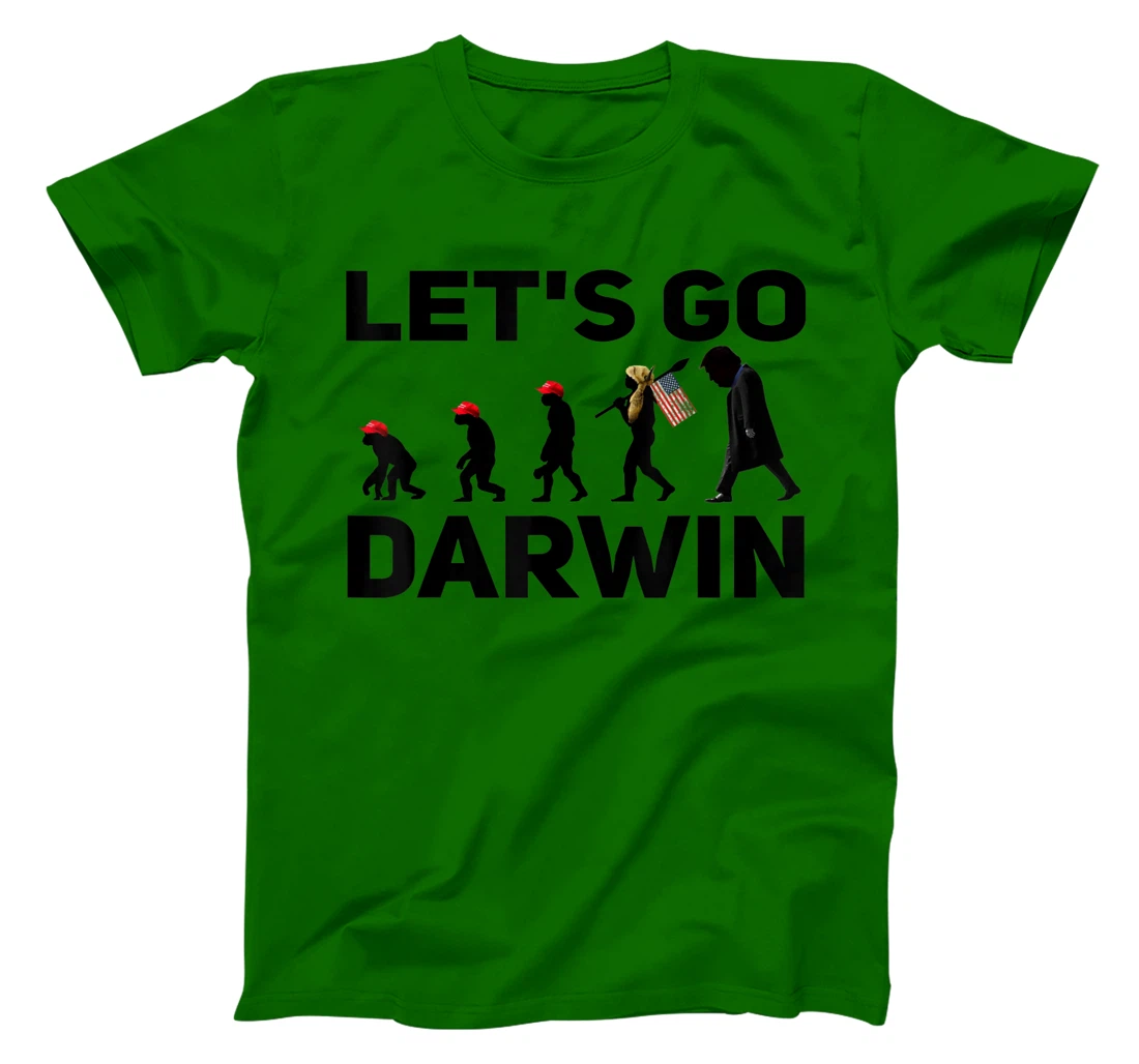 Womens Lets Go Darwin Funny Sarcastic Men Women Devolution T Shirt T-Shirt, Women T-Shirt