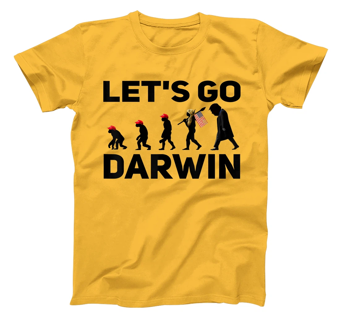 Womens Lets Go Darwin Funny Sarcastic Men Women Devolution T Shirt T-Shirt, Women T-Shirt