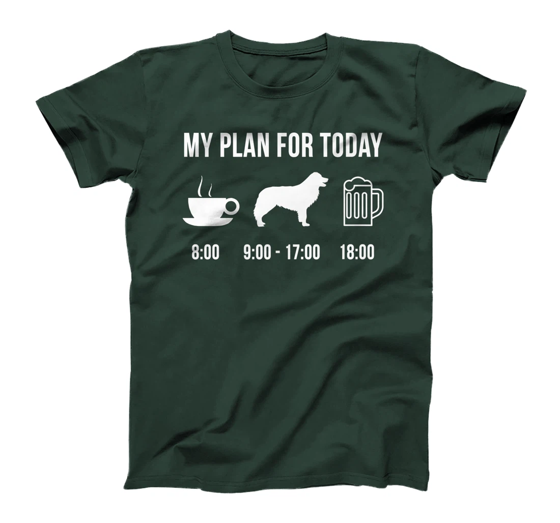 Pet Border Collie Dog Puppy My Plan For Today T-Shirt, Women T-Shirt