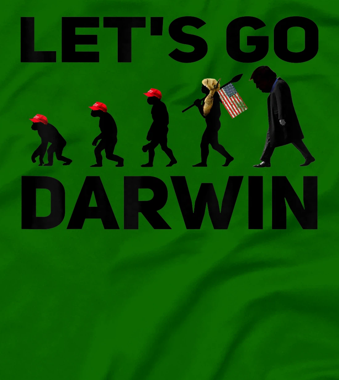 Womens Lets Go Darwin Funny Sarcastic Men Women Devolution T Shirt T-Shirt, Women T-Shirt