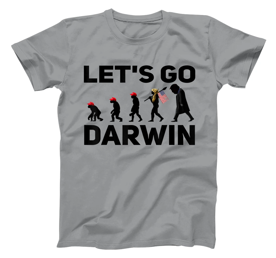 Womens Lets Go Darwin Funny Sarcastic Men Women Devolution T Shirt T-Shirt, Women T-Shirt