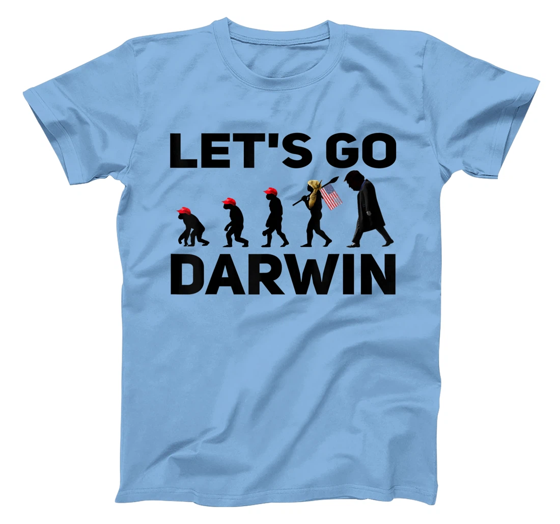 Womens Lets Go Darwin Funny Sarcastic Men Women Devolution T Shirt T-Shirt, Women T-Shirt