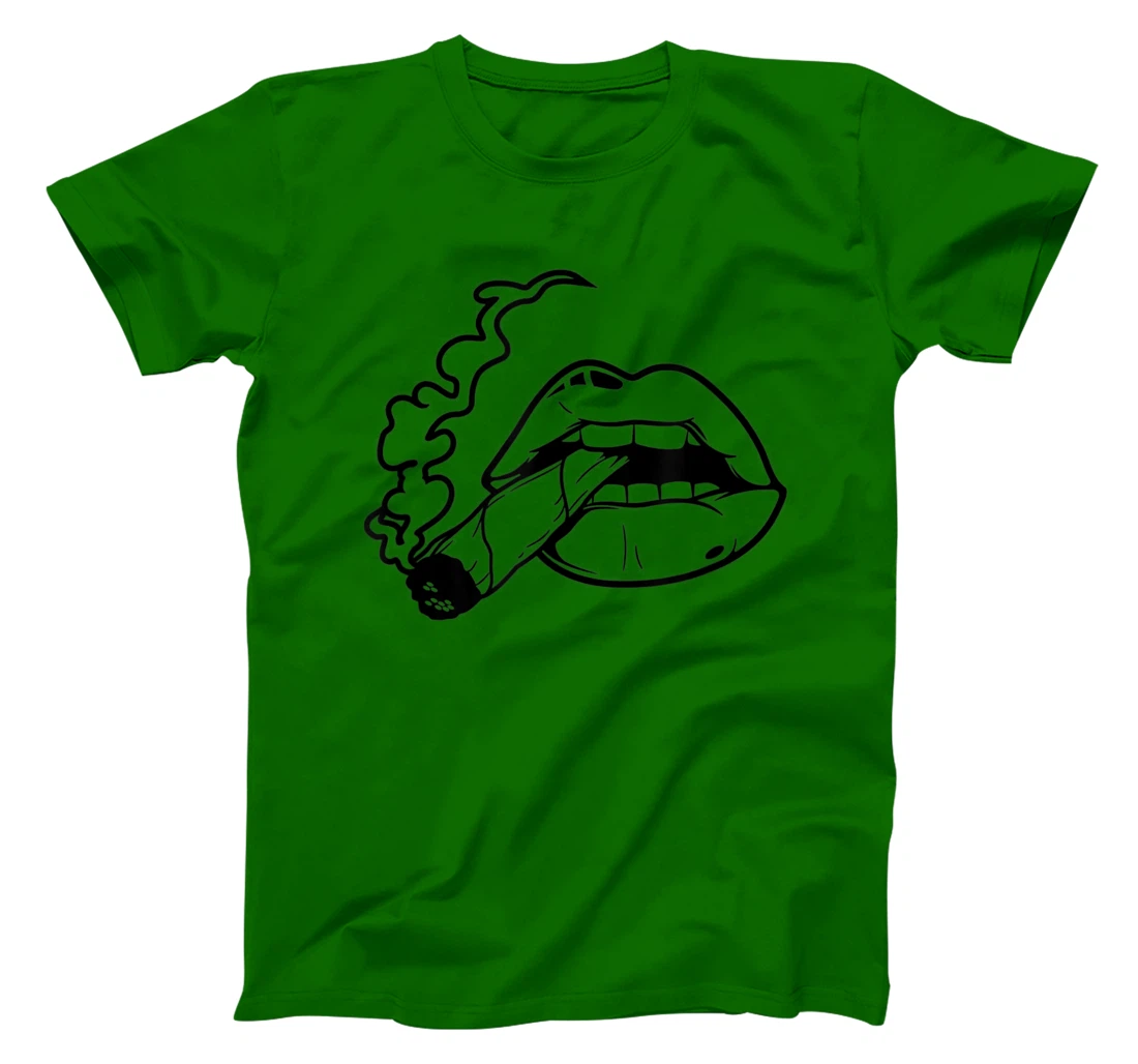Lips T-Shirt, Women T-Shirt Cigarette T-Shirt, Women T-Shirt Kiss Shirt T-Shirt, Women T-Shirt