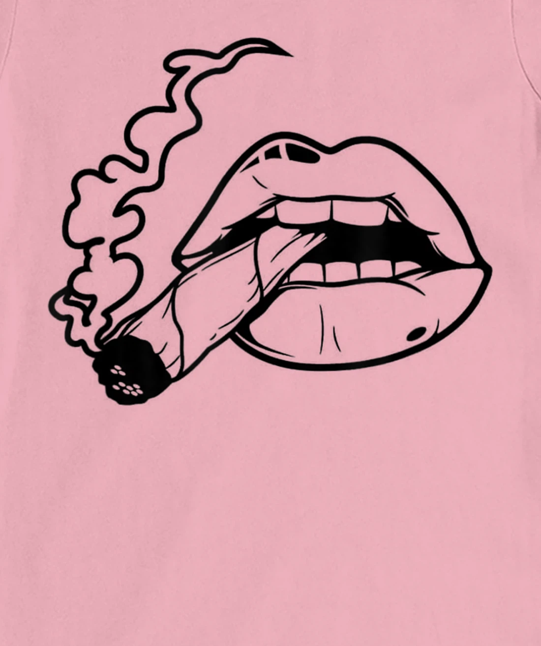 Lips T-Shirt, Women T-Shirt Cigarette T-Shirt, Women T-Shirt Kiss Shirt T-Shirt, Women T-Shirt