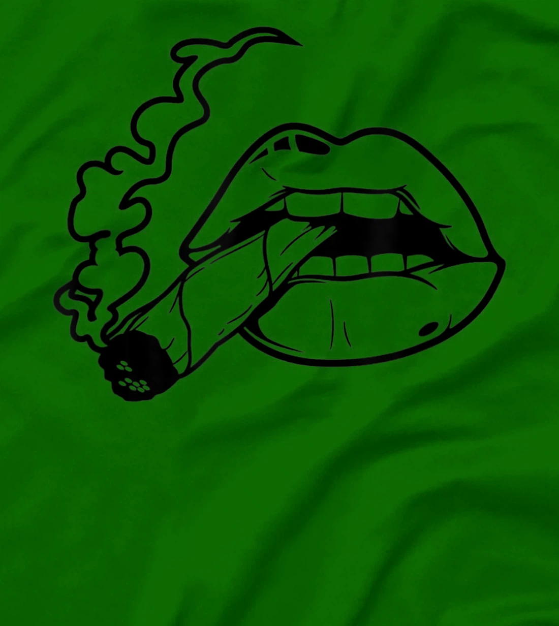 Lips T-Shirt, Women T-Shirt Cigarette T-Shirt, Women T-Shirt Kiss Shirt T-Shirt, Women T-Shirt