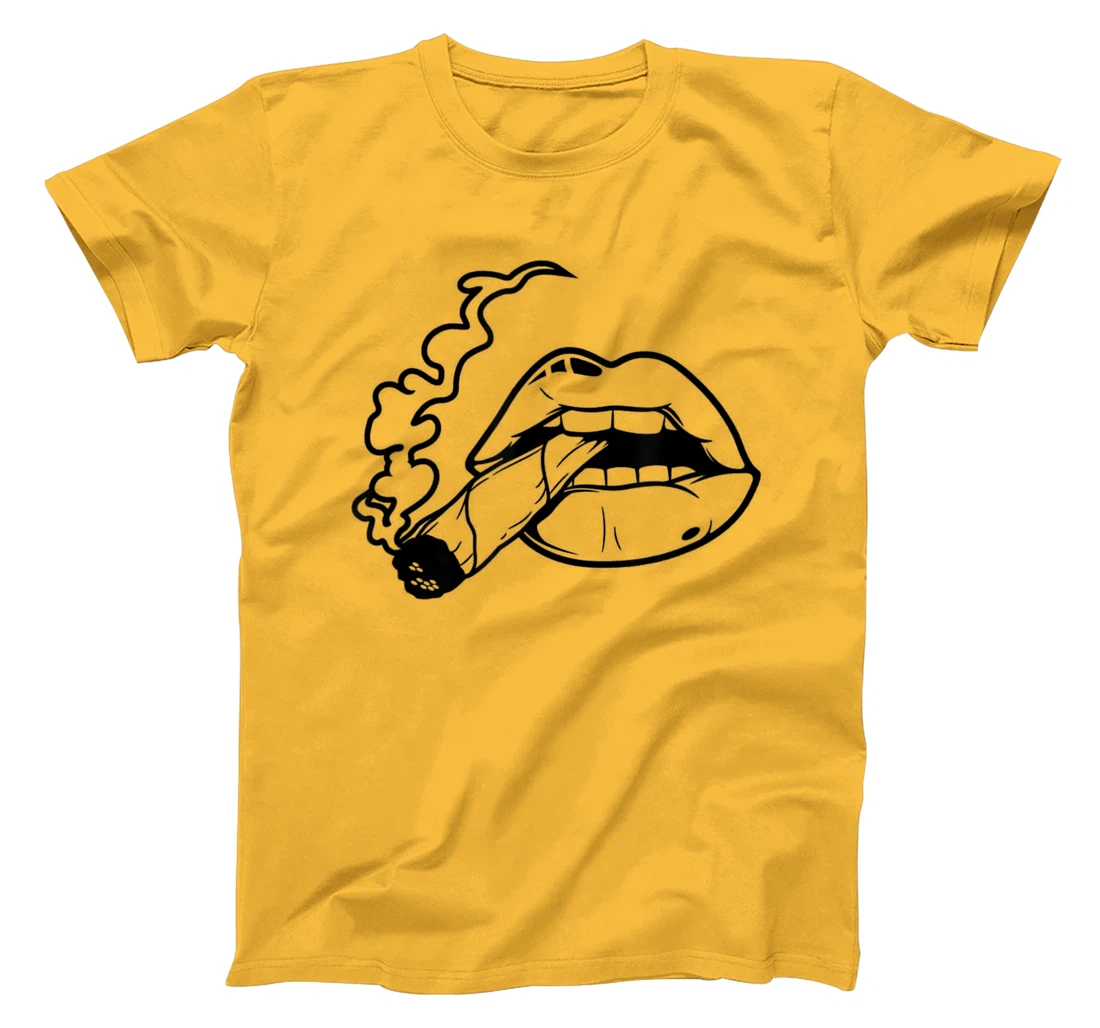Lips T-Shirt, Women T-Shirt Cigarette T-Shirt, Women T-Shirt Kiss Shirt T-Shirt, Women T-Shirt