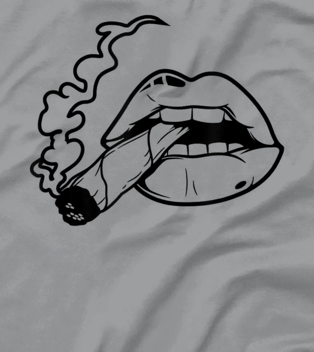 Lips T-Shirt, Women T-Shirt Cigarette T-Shirt, Women T-Shirt Kiss Shirt T-Shirt, Women T-Shirt