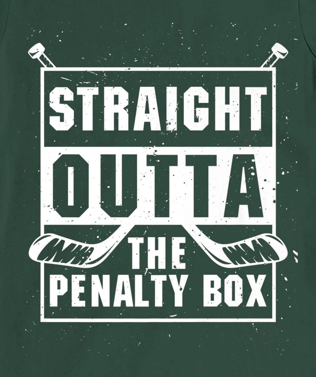 Straight Outta The Penalty Box Ice Funny Hockey Player T-Shirt, Kid T-Shirt and Women T-Shirt