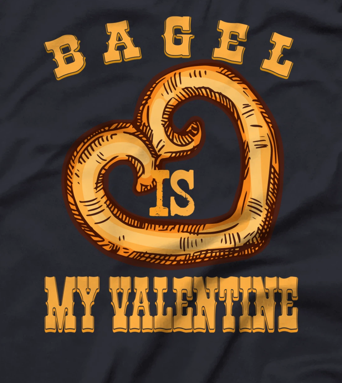 Bagel is My Valentine Funny Bagels Lover Costume T-Shirt