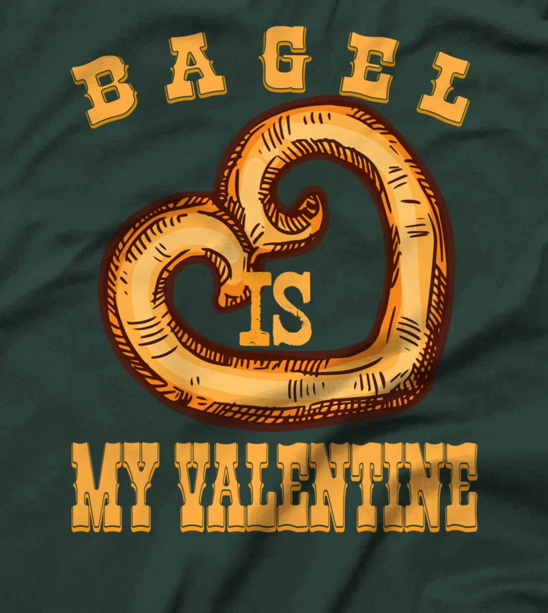 Bagel is My Valentine Funny Bagels Lover Costume T-Shirt