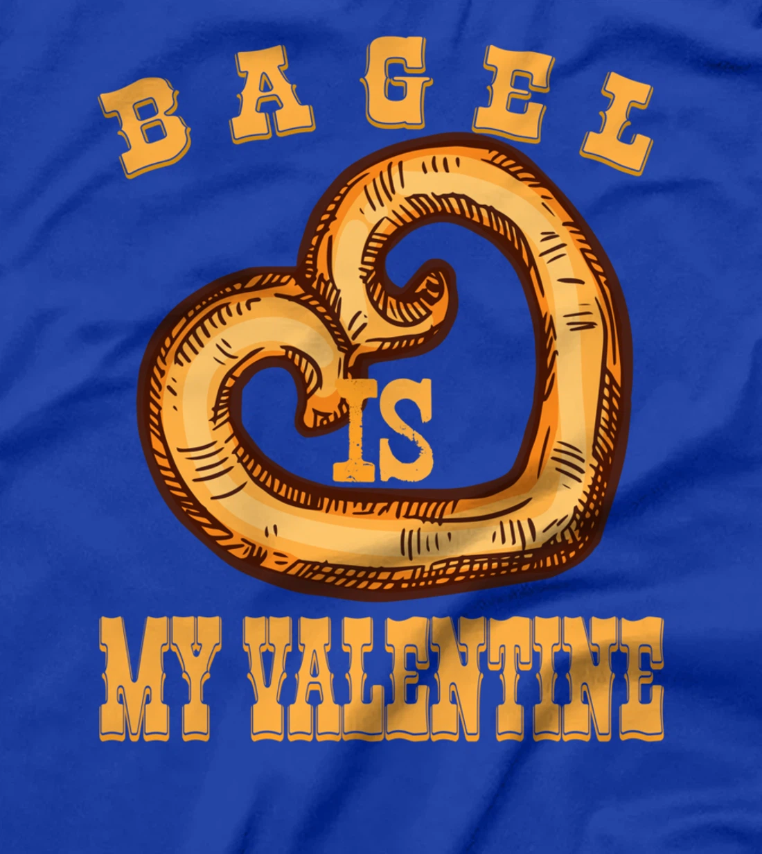 Bagel is My Valentine Funny Bagels Lover Costume T-Shirt