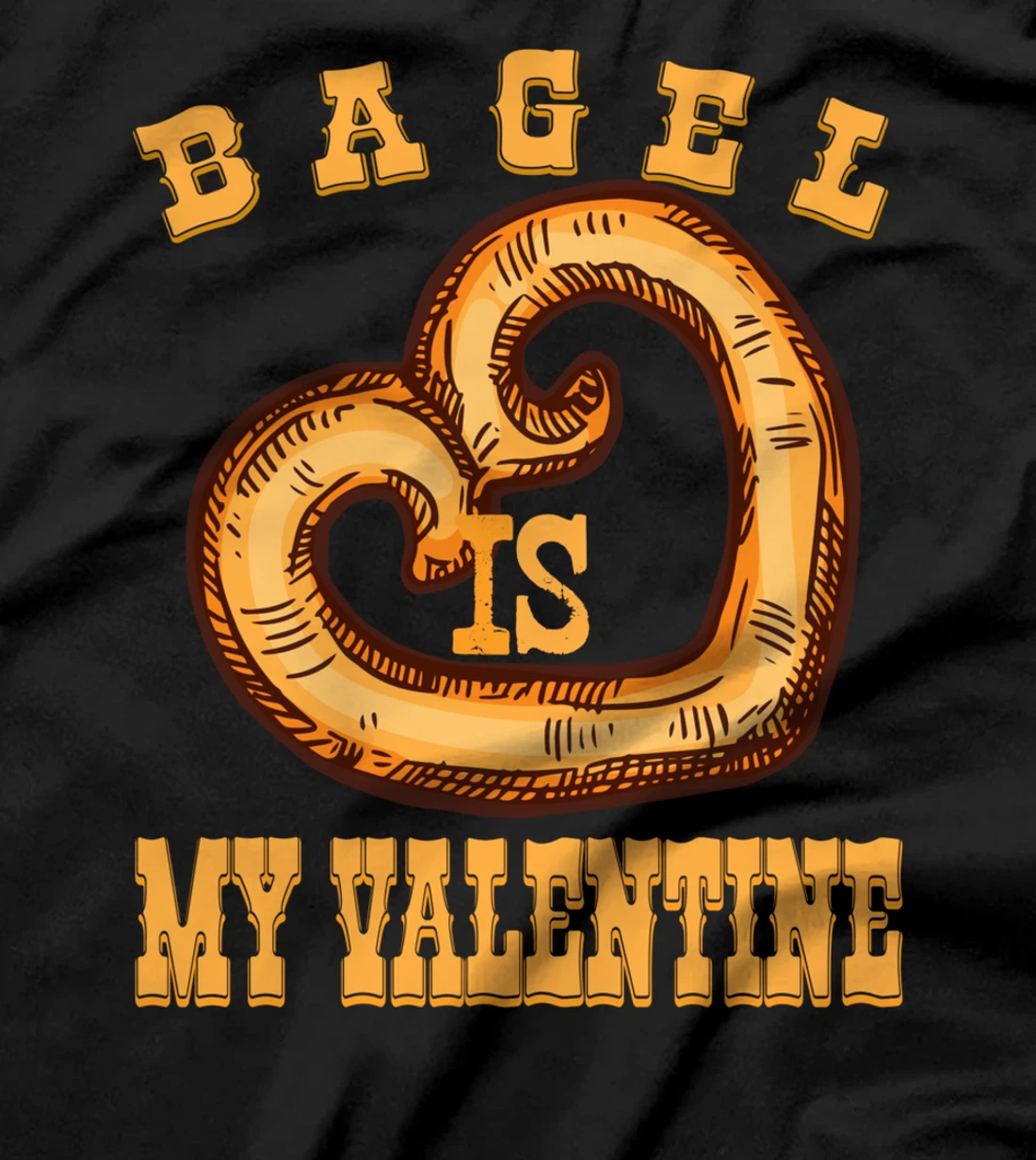 Bagel is My Valentine Funny Bagels Lover Costume T-Shirt