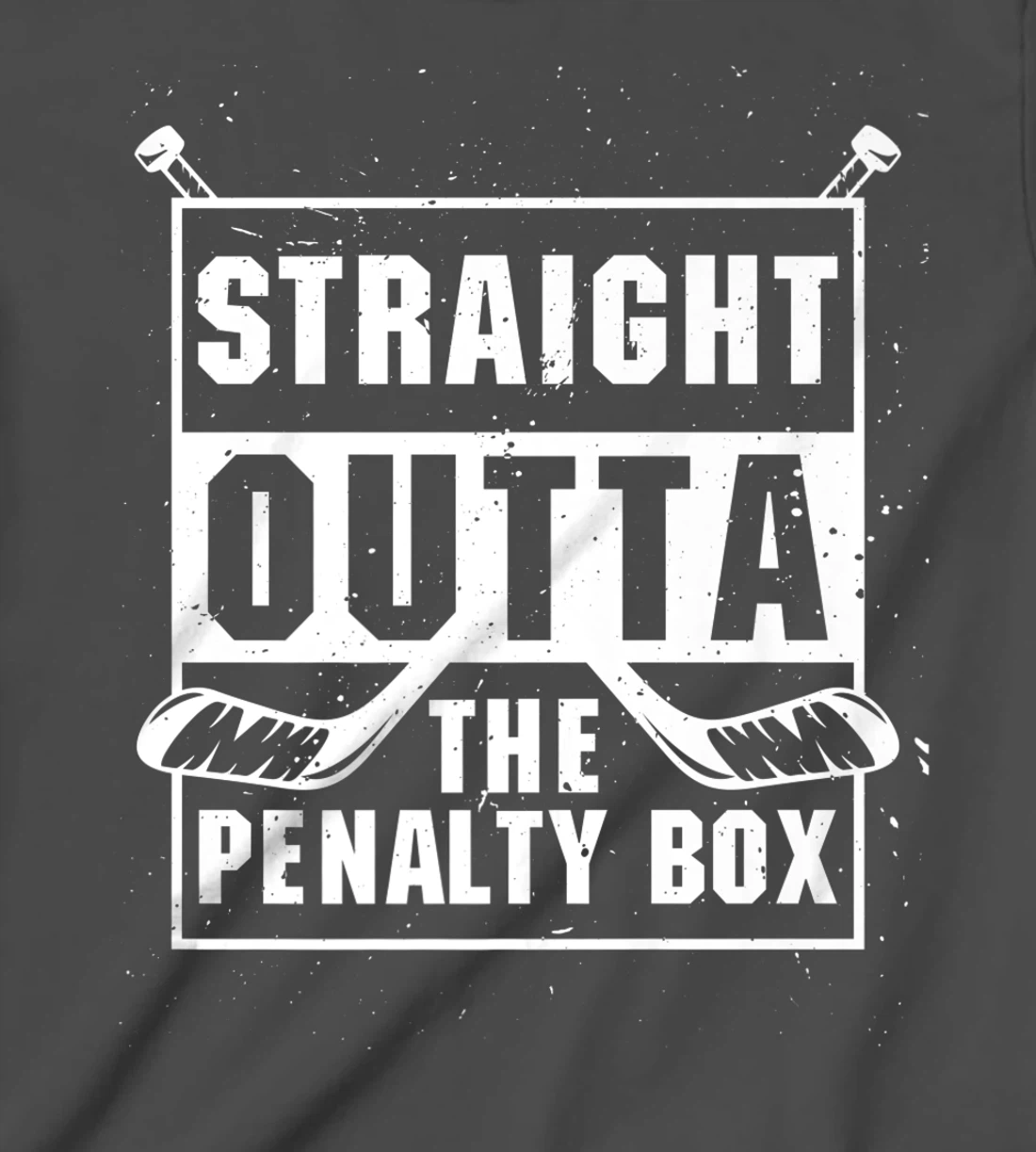 Straight Outta The Penalty Box Ice Funny Hockey Player T-Shirt, Kid T-Shirt and Women T-Shirt