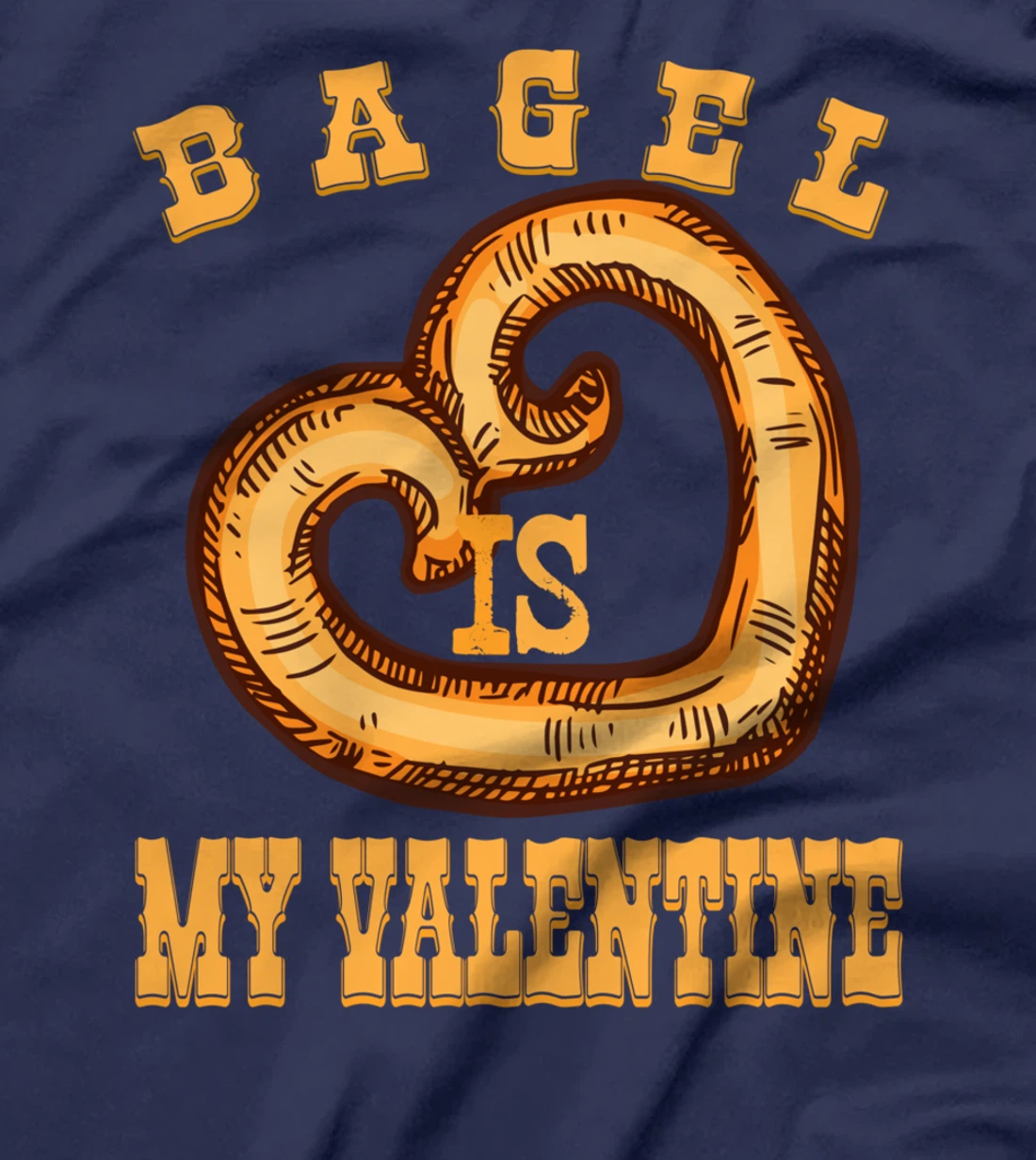 Bagel is My Valentine Funny Bagels Lover Costume T-Shirt