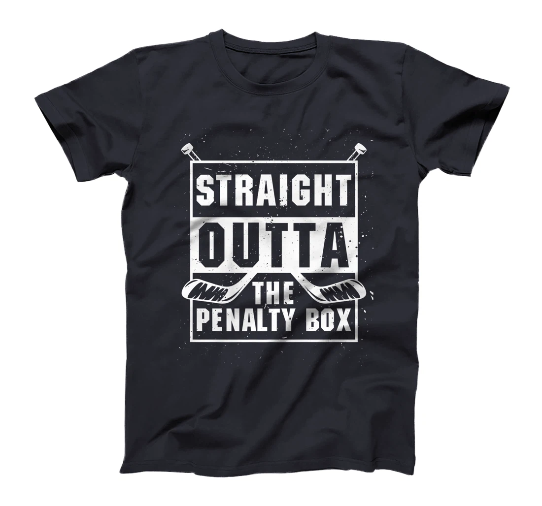 Straight Outta The Penalty Box Ice Funny Hockey Player T-Shirt, Kid T-Shirt and Women T-Shirt