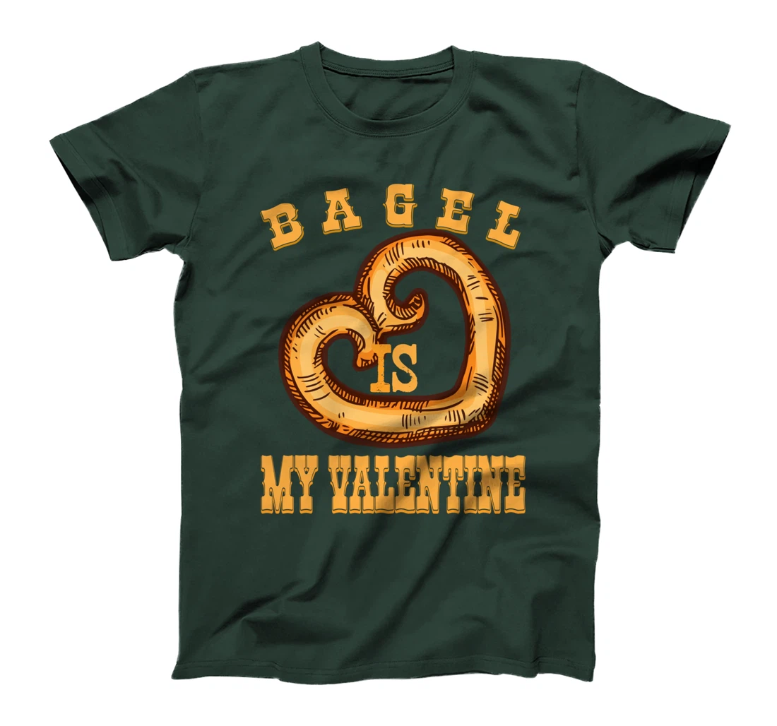 Bagel is My Valentine Funny Bagels Lover Costume T-Shirt