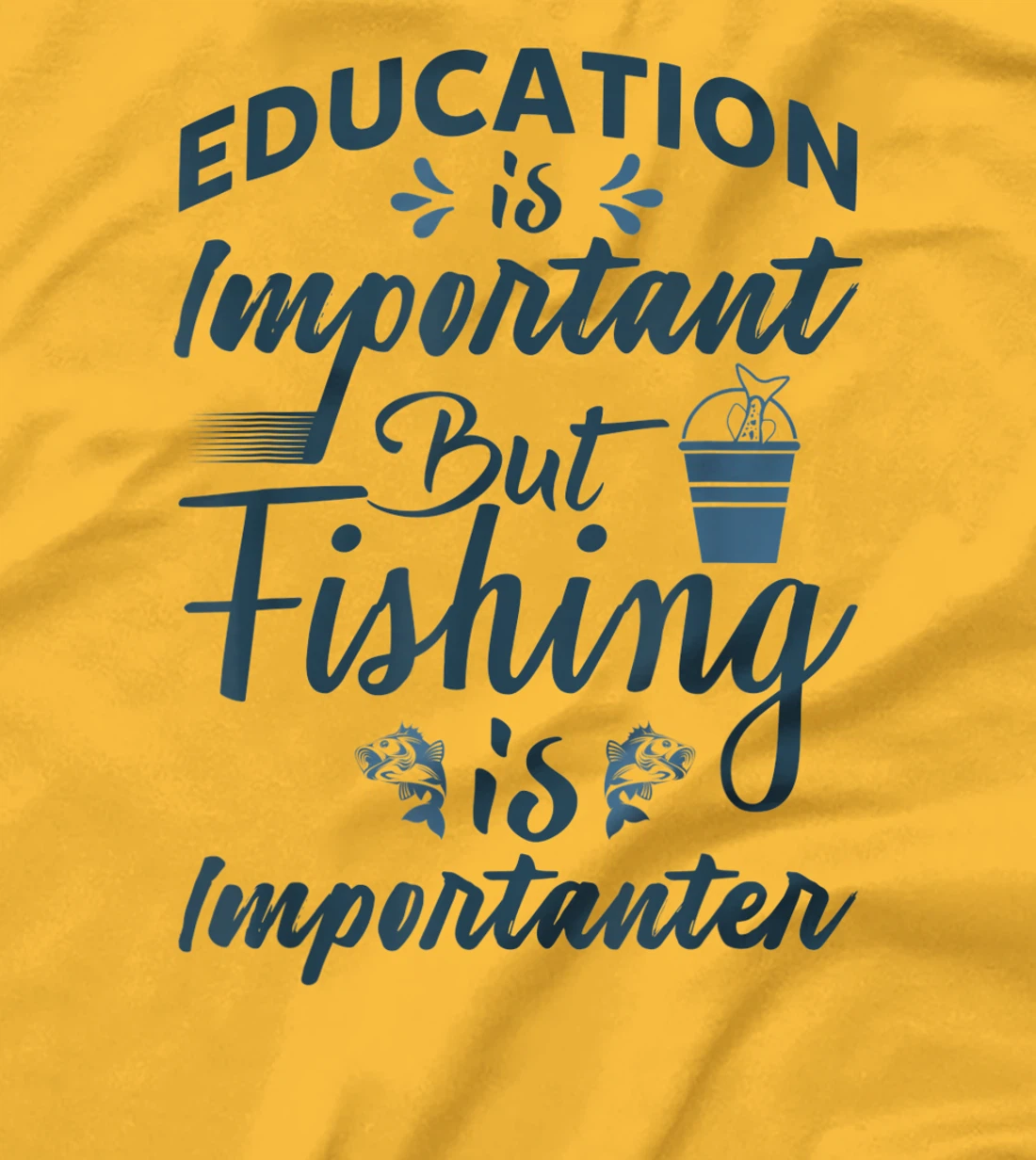 Womens Education is important but Fishing is importanter Angling T-Shirt, Women T-Shirt