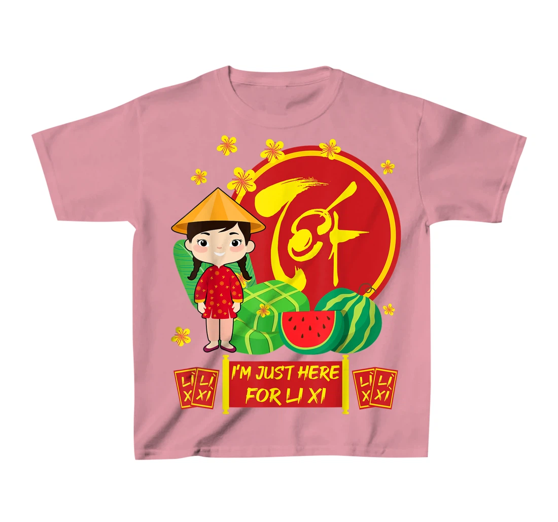 Womens Girls Vietnamese New Year 2022 | I'm Just Here For Li Xi T-Shirt, Kid T-Shirt and Women T-Shirt