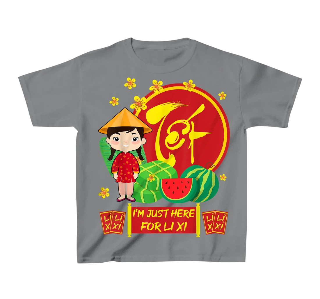 Womens Girls Vietnamese New Year 2022 | I'm Just Here For Li Xi T-Shirt, Kid T-Shirt and Women T-Shirt
