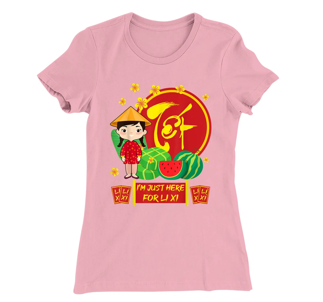 Womens Girls Vietnamese New Year 2022 | I'm Just Here For Li Xi T-Shirt, Kid T-Shirt and Women T-Shirt