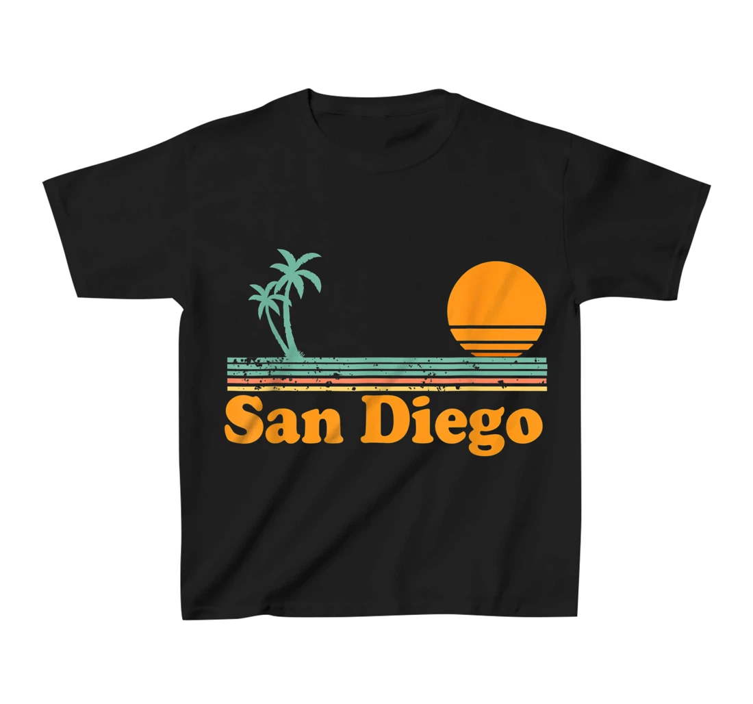 Vintage San Diego Beach Sunset T-Shirt, Kid T-Shirt and Women T-Shirt