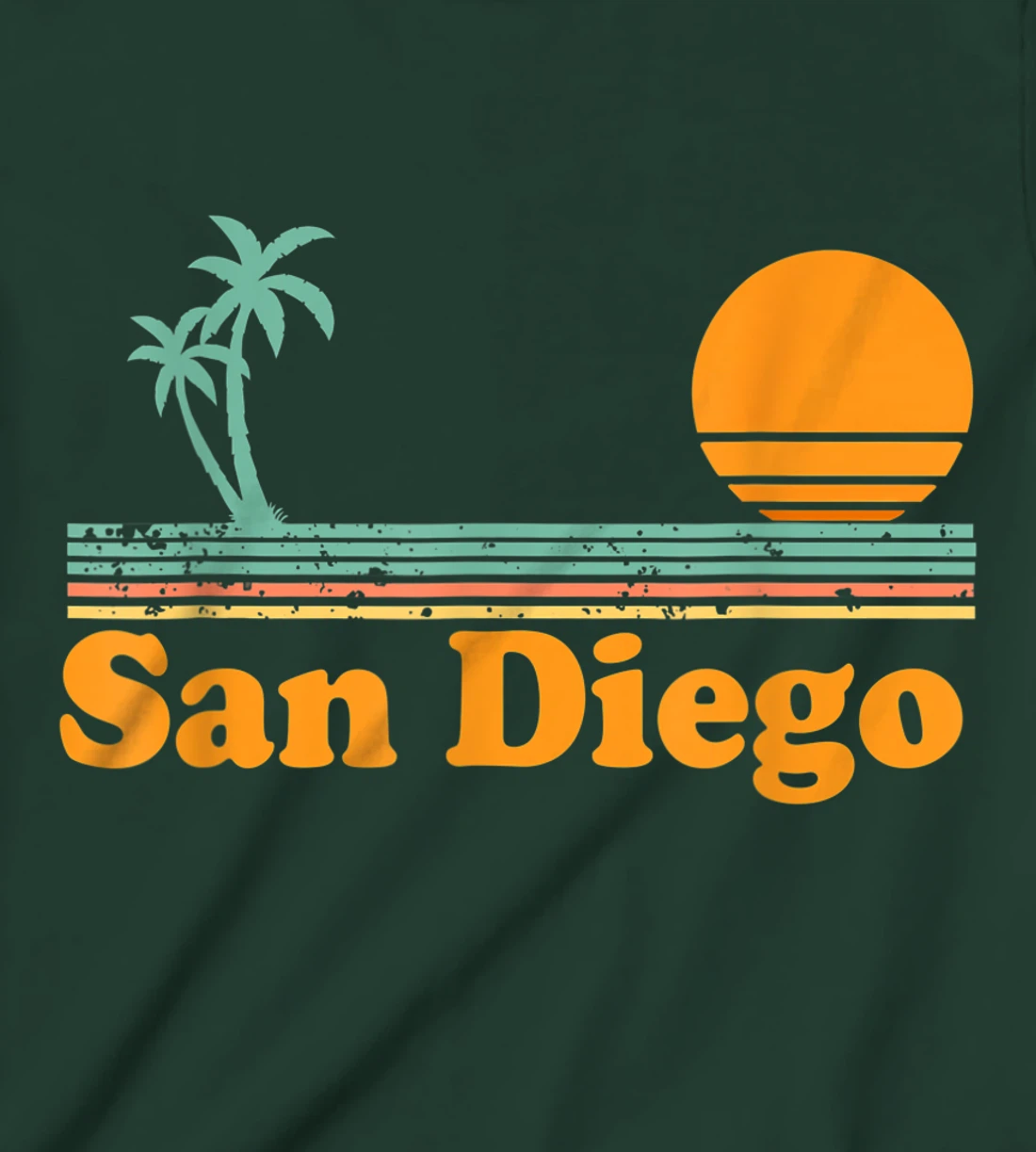 Vintage San Diego Beach Sunset T-Shirt, Kid T-Shirt and Women T-Shirt