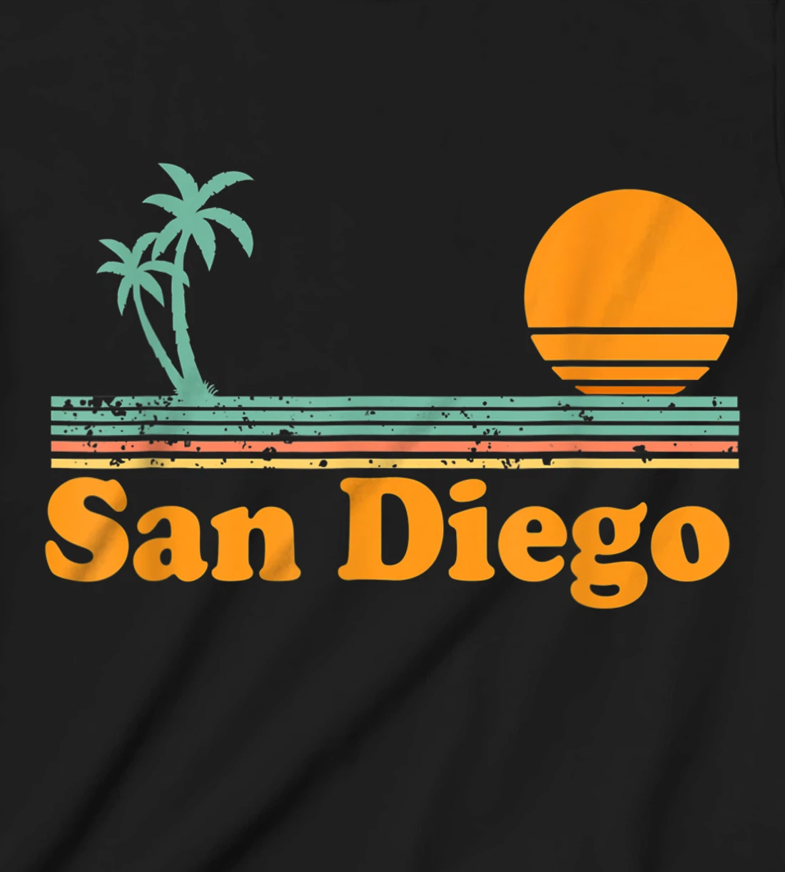 Vintage San Diego Beach Sunset T-Shirt, Kid T-Shirt and Women T-Shirt