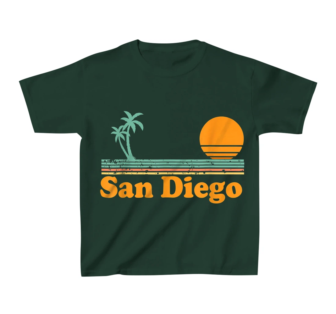 Vintage San Diego Beach Sunset T-Shirt, Kid T-Shirt and Women T-Shirt
