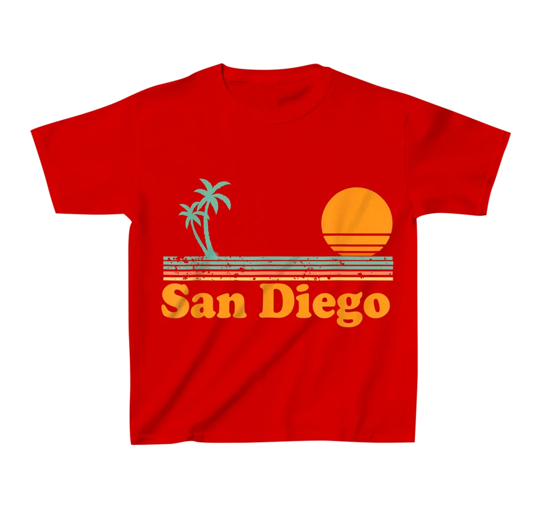 Vintage San Diego Beach Sunset T-Shirt, Kid T-Shirt and Women T-Shirt