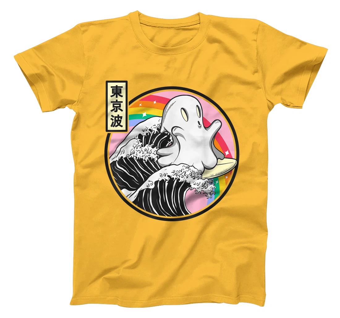 Womens Surfing Ghost Japan Kanagawa Wave Kawaii Anime Vaporwave T-Shirt, Kid T-Shirt and Women T-Shirt