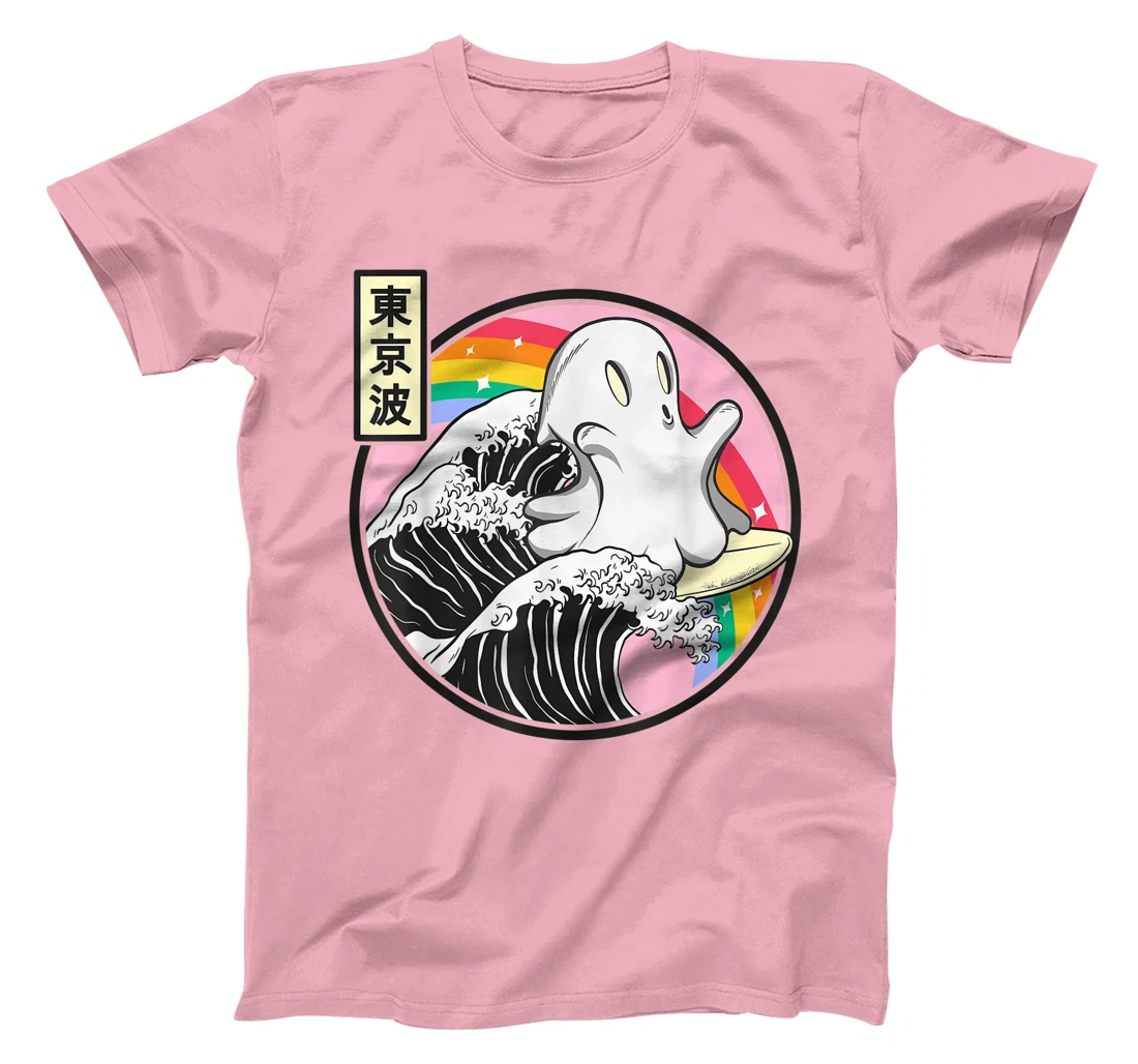 Womens Surfing Ghost Japan Kanagawa Wave Kawaii Anime Vaporwave T-Shirt, Kid T-Shirt and Women T-Shirt