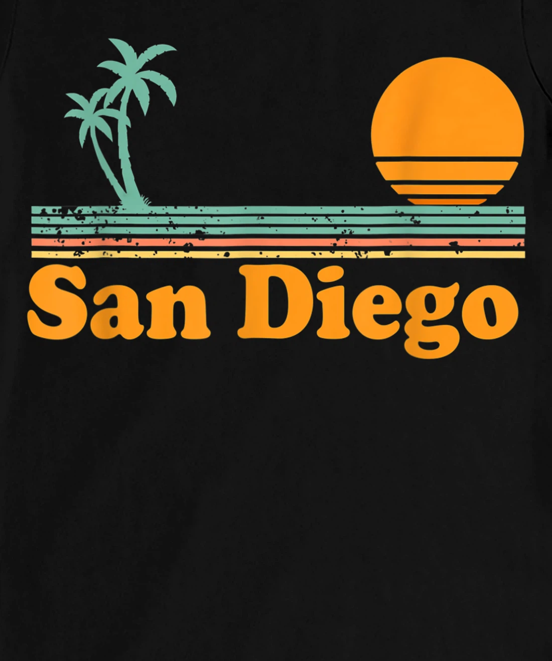Vintage San Diego Beach Sunset T-Shirt, Kid T-Shirt and Women T-Shirt