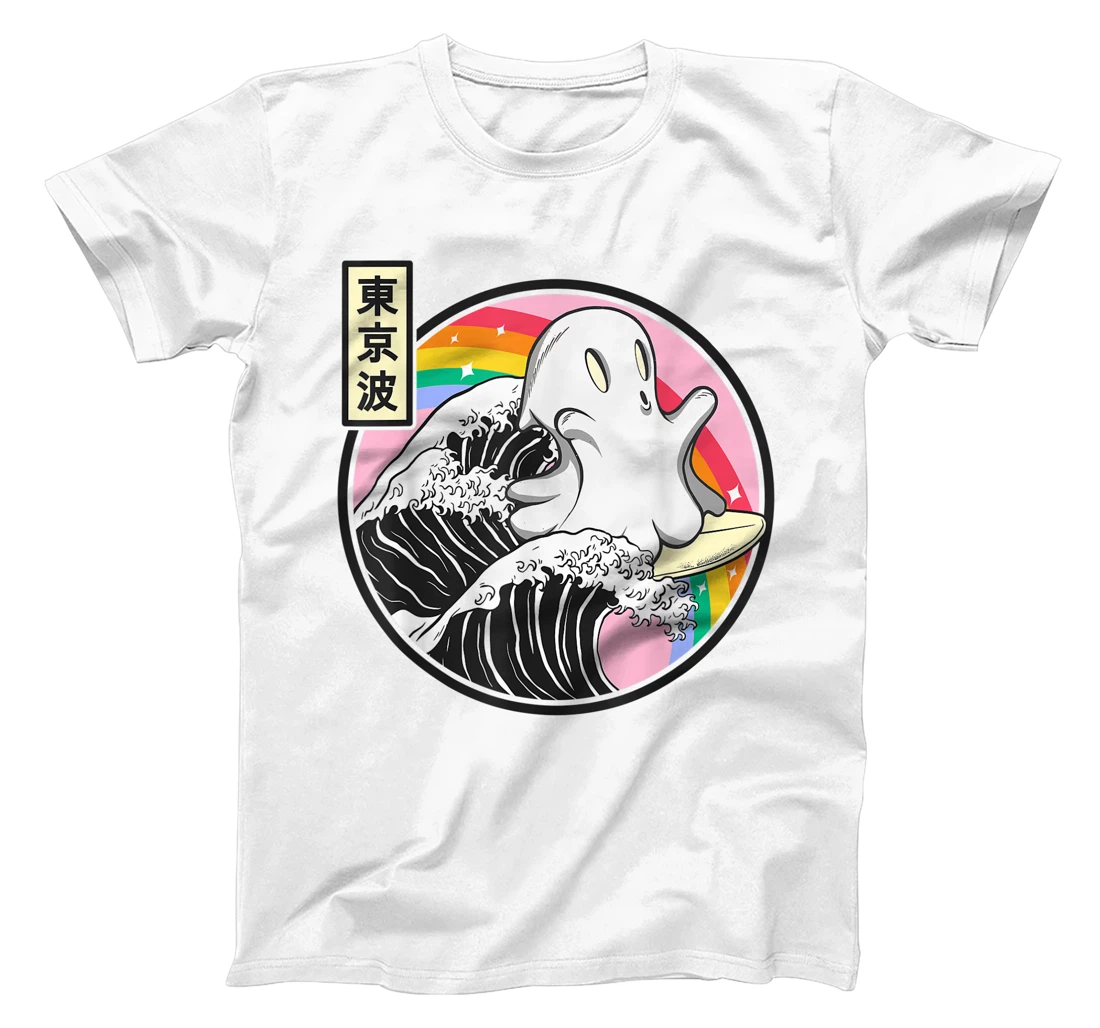 Womens Surfing Ghost Japan Kanagawa Wave Kawaii Anime Vaporwave T-Shirt, Kid T-Shirt and Women T-Shirt
