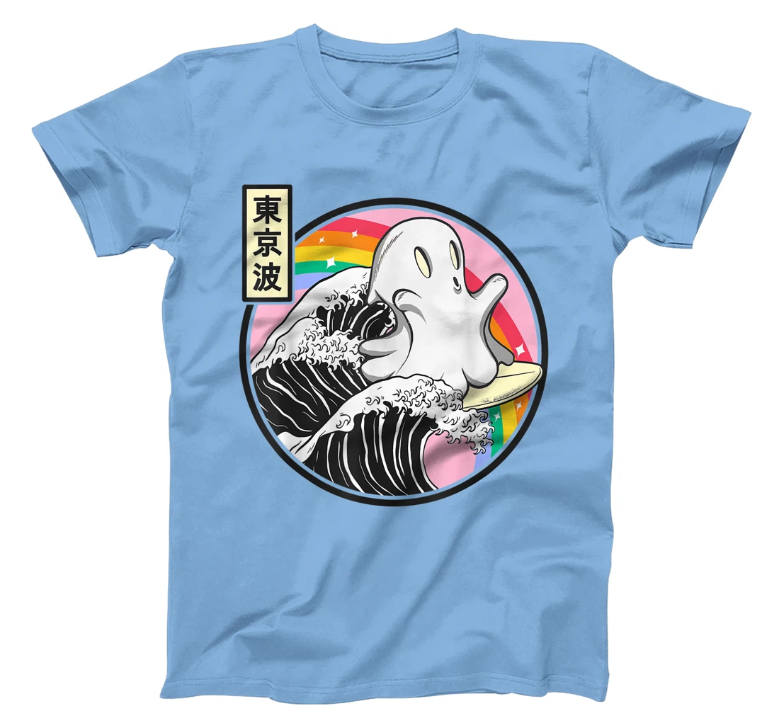 Womens Surfing Ghost Japan Kanagawa Wave Kawaii Anime Vaporwave T-Shirt, Kid T-Shirt and Women T-Shirt