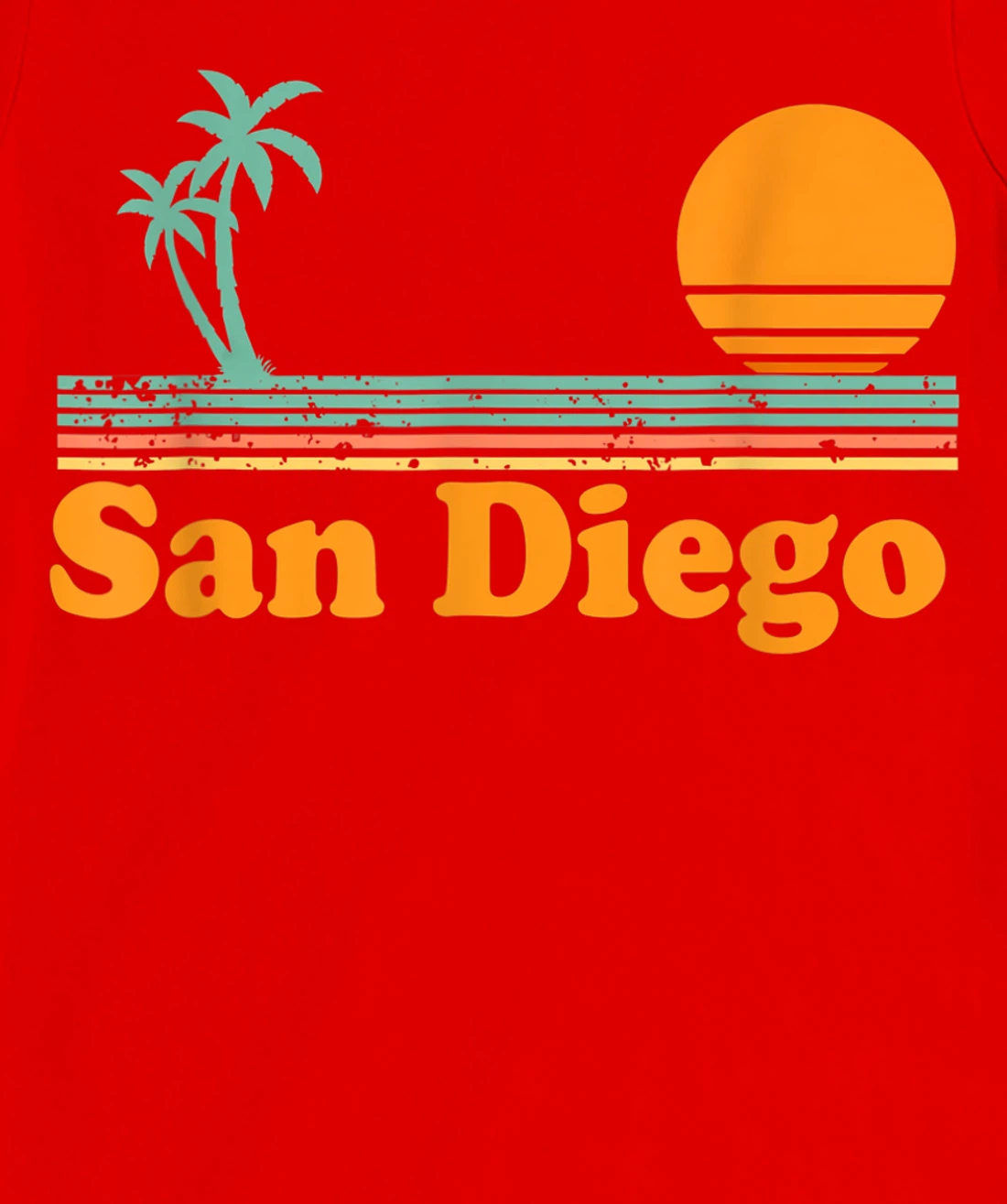 Vintage San Diego Beach Sunset T-Shirt, Kid T-Shirt and Women T-Shirt