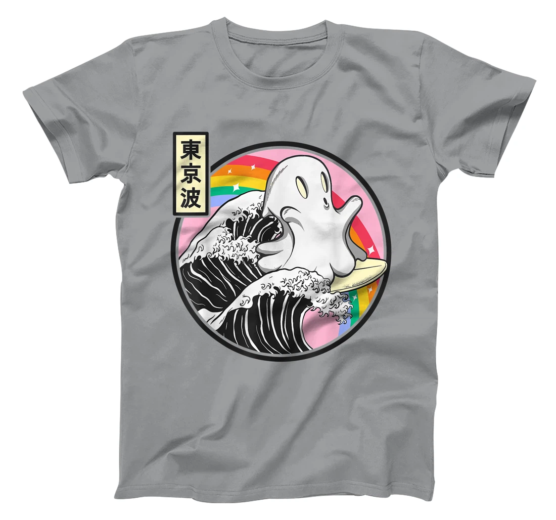 Womens Surfing Ghost Japan Kanagawa Wave Kawaii Anime Vaporwave T-Shirt, Kid T-Shirt and Women T-Shirt
