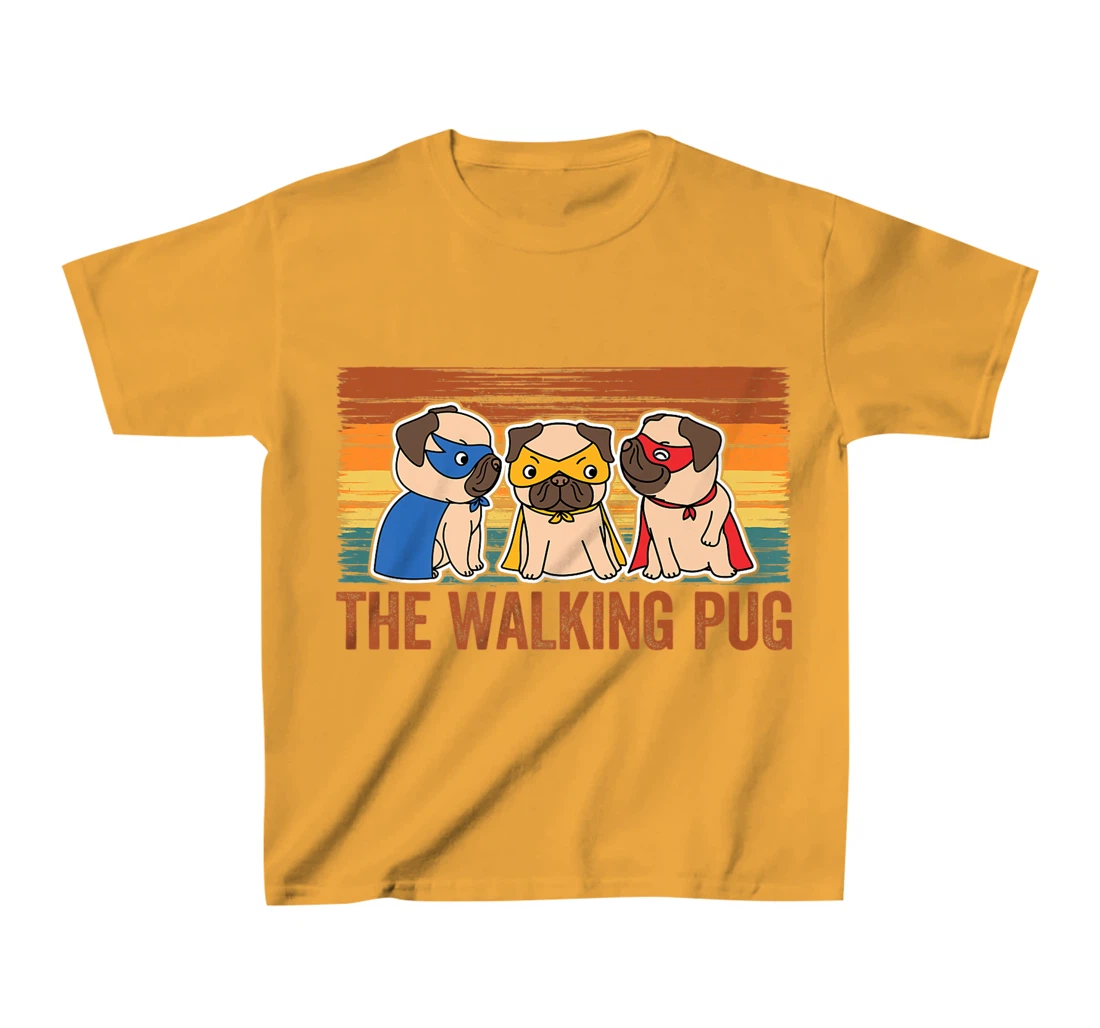 Womens The Walking Pug Dog Lover, I Love My Pug Baby, Pet Lover T-Shirt, Kid T-Shirt and Women T-Shirt