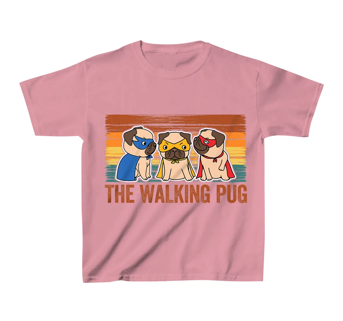 Womens The Walking Pug Dog Lover, I Love My Pug Baby, Pet Lover T-Shirt, Kid T-Shirt and Women T-Shirt