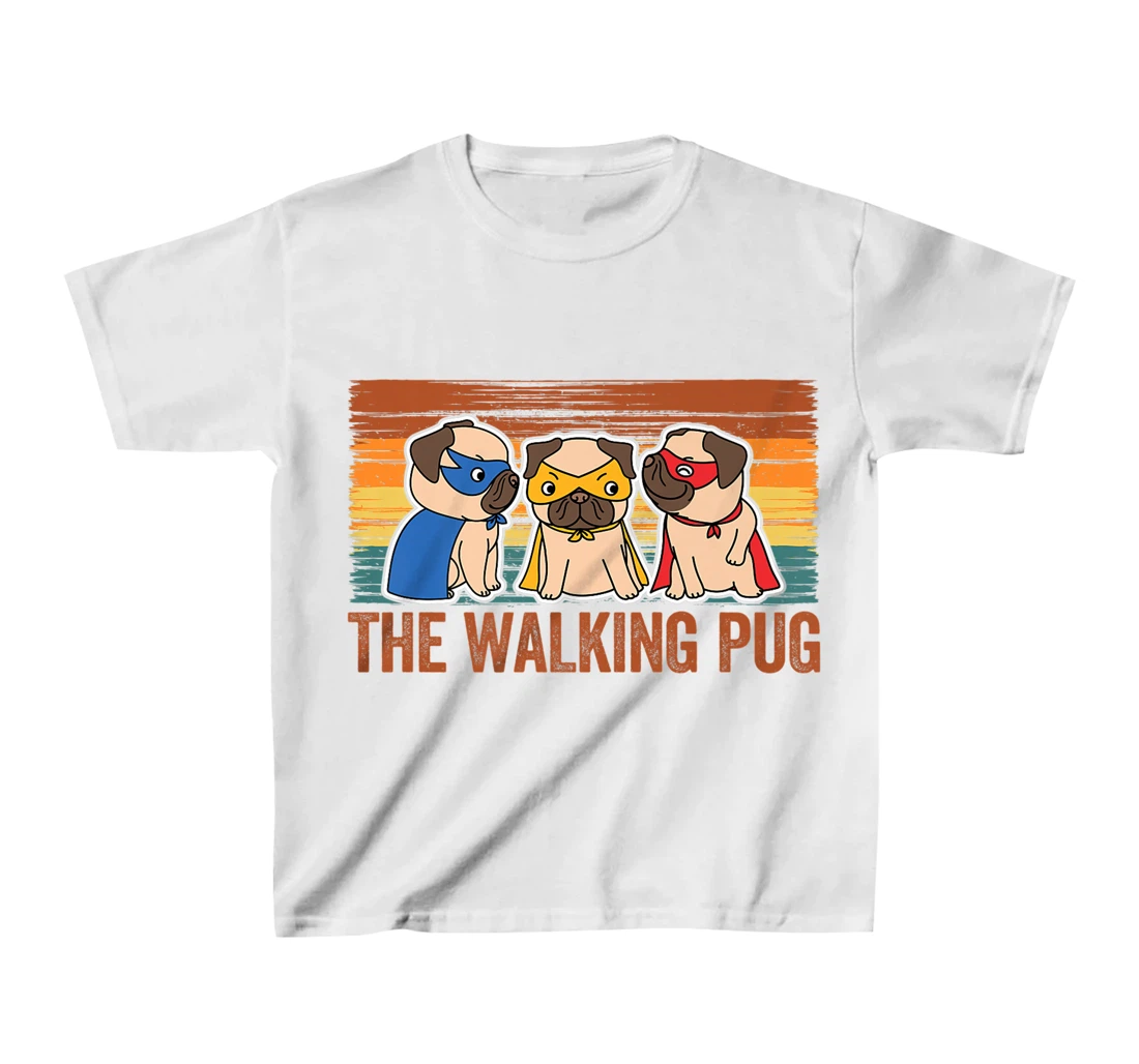 Womens The Walking Pug Dog Lover, I Love My Pug Baby, Pet Lover T-Shirt, Kid T-Shirt and Women T-Shirt