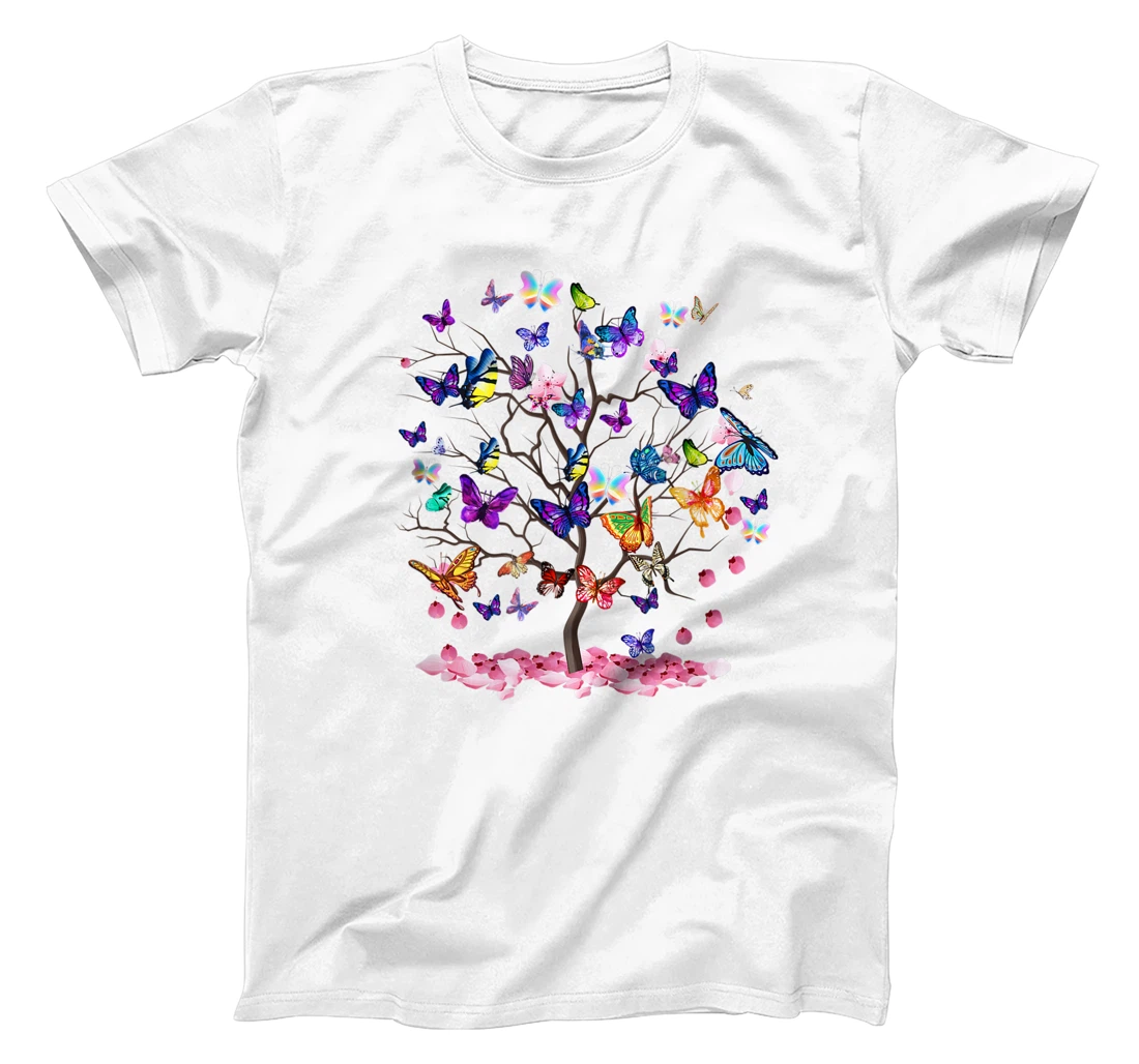 Womens Butterfly Colorful Vibrant Artwork - Butterflies T-Shirt, Kid T-Shirt and Women T-Shirt