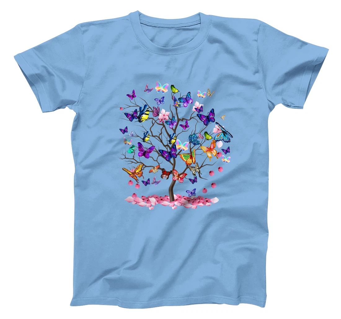 Womens Butterfly Colorful Vibrant Artwork - Butterflies T-Shirt, Kid T-Shirt and Women T-Shirt