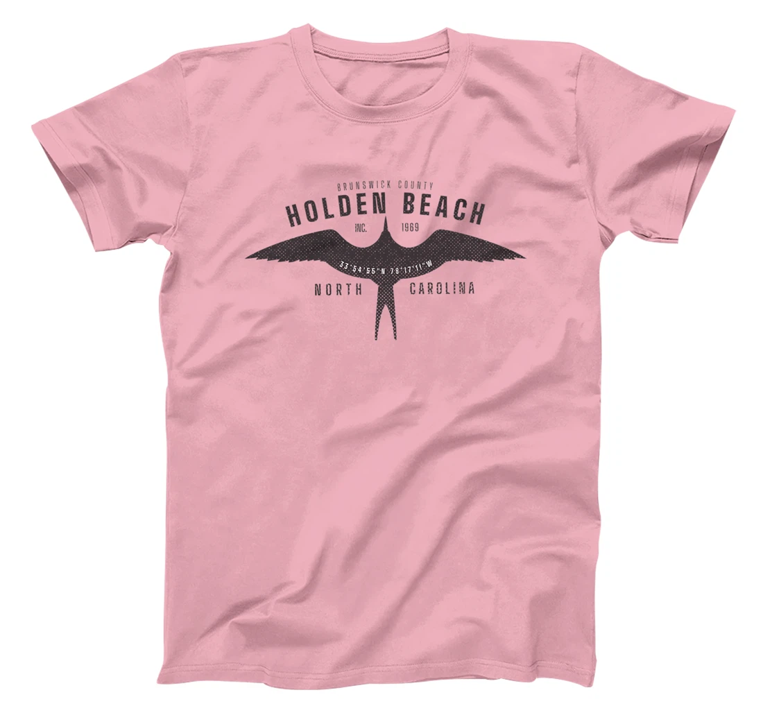 Womens Holden Beach, NC Bird in Flight Summertime Vacation T-Shirt, Women T-Shirt