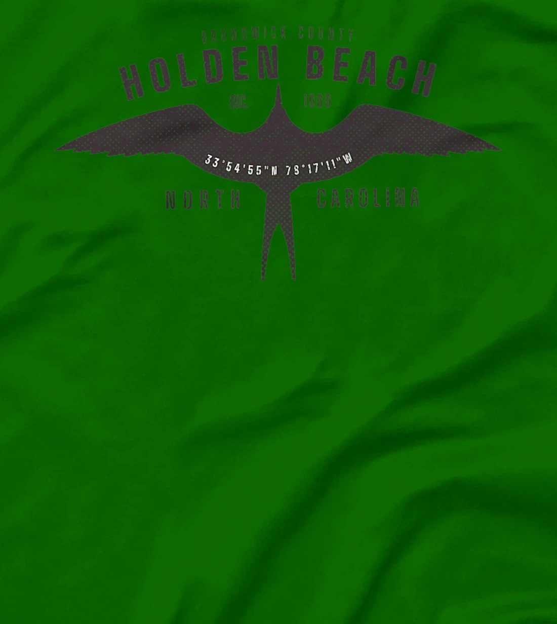 Womens Holden Beach, NC Bird in Flight Summertime Vacation T-Shirt, Women T-Shirt