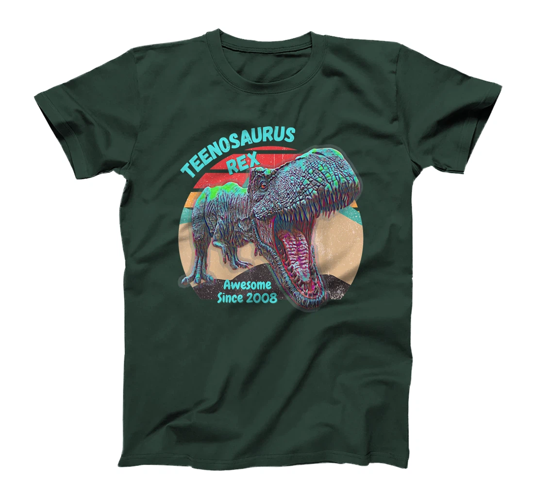 Teenosaurus - New Teenager - Awesome Since 2008 T-Shirt, Kid T-Shirt and Women T-Shirt